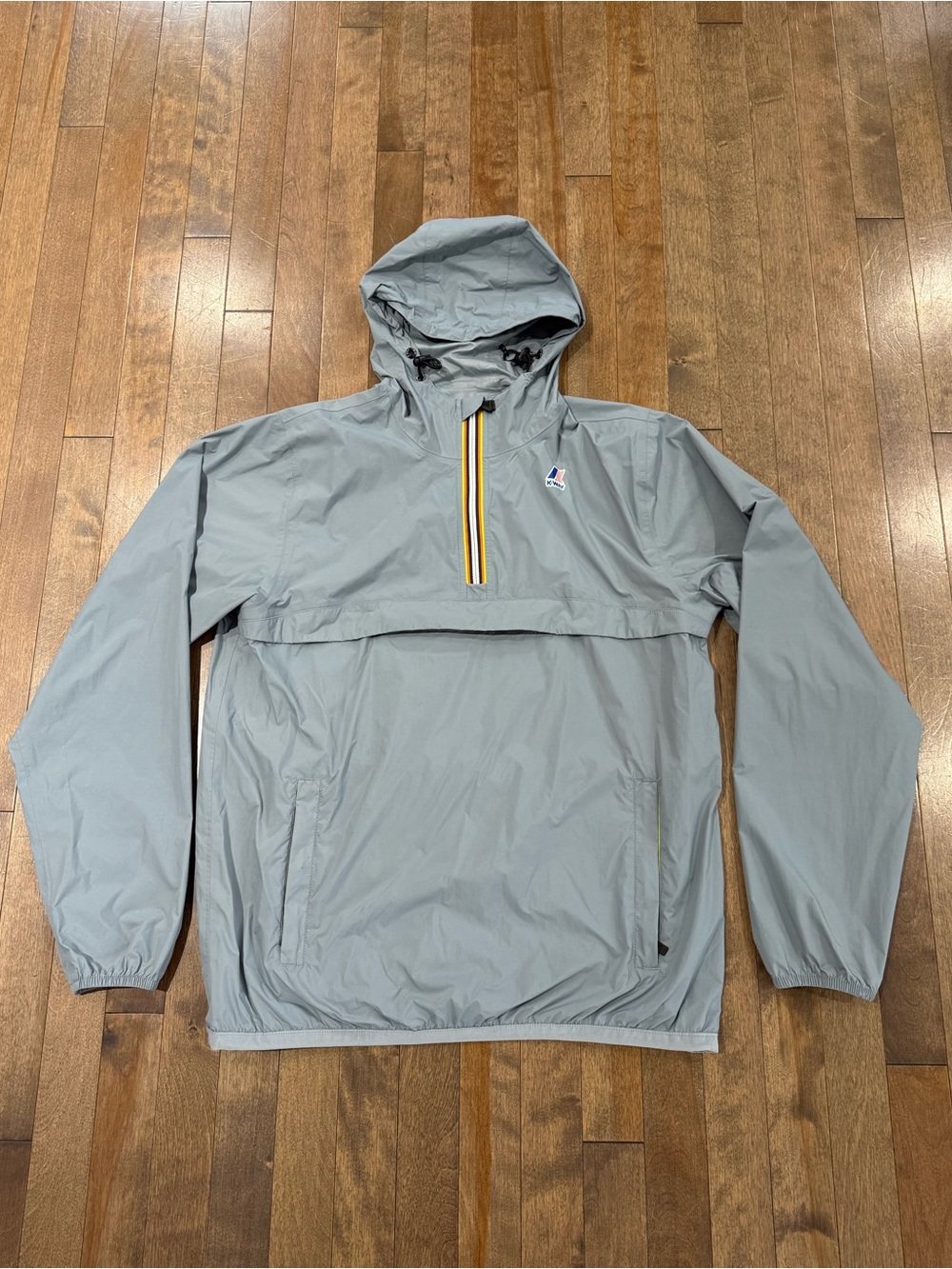 K-Way Women’s Grey Pullover Windbreaker Jacket Size Medium